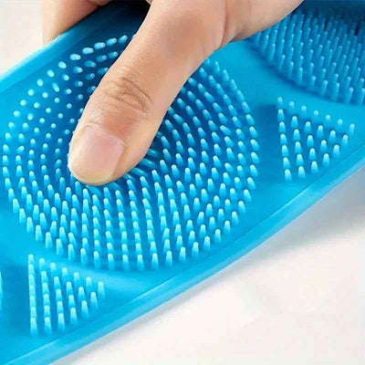 Silicone Body Scrubber Back Massage Exfoliating Sponge Bathroom Bath Brush