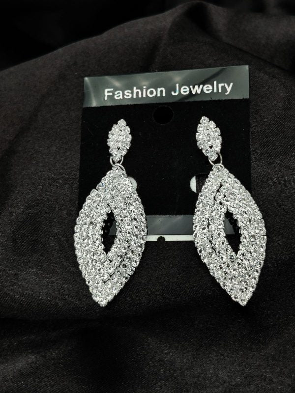 Imported Earrings | Tarnish-free Radiant | Luxury Look Artificial Earrings | Girls Earrings | Women Earrings (Silver)