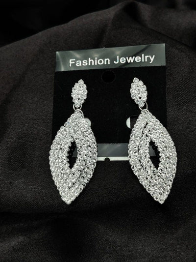 Imported Earrings | Tarnish-free Radiant | Luxury Look Artificial Earrings | Girls Earrings | Women Earrings (Silver)