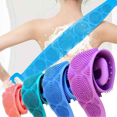 Silicone Body Scrubber Back Massage Exfoliating Sponge Bathroom Bath Brush