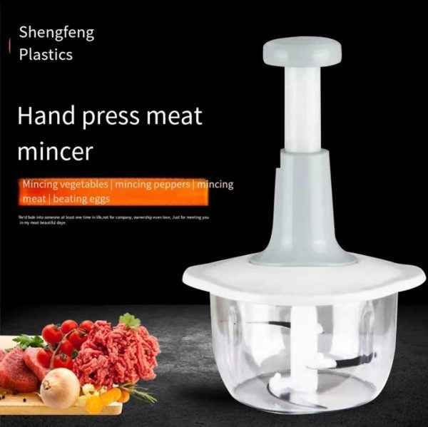 Manual Hand Push Chopper | Multi-functional Vegetable Meat Grinder, Grater, Chopper -1500 Ml (random Color)